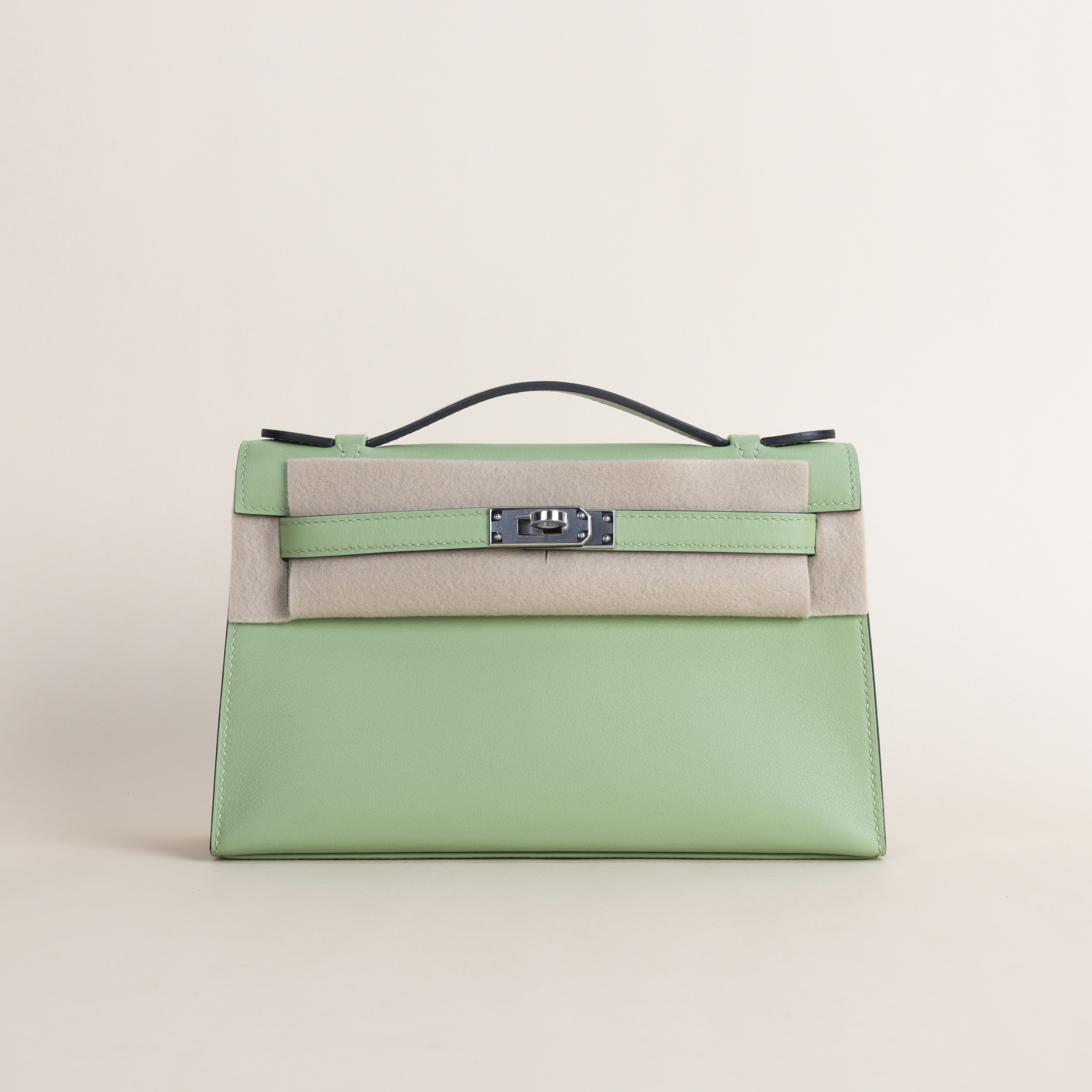 Kelly pochette Swift 3I Vert criquet PHW