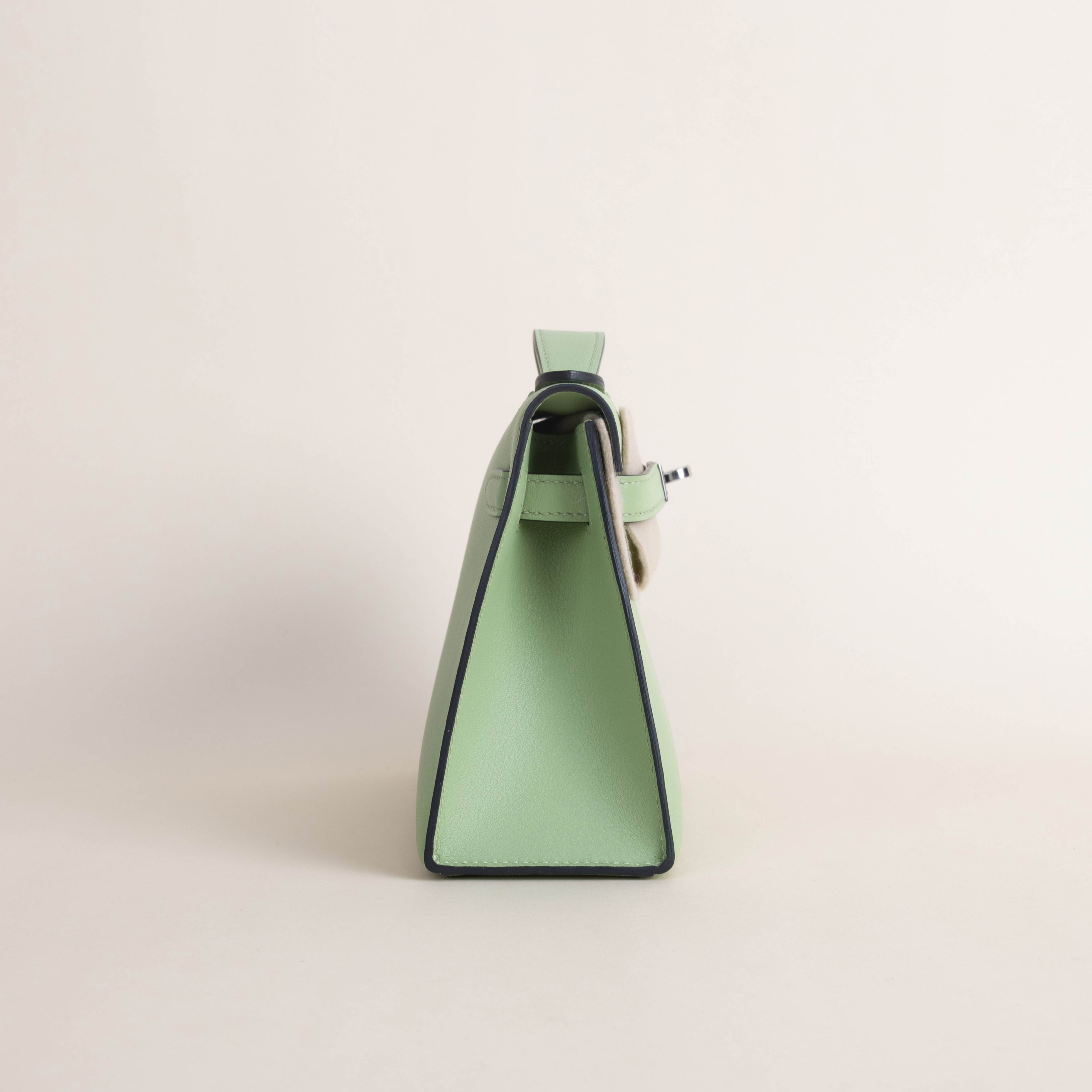 Kelly pochette Swift 3I Vert criquet PHW