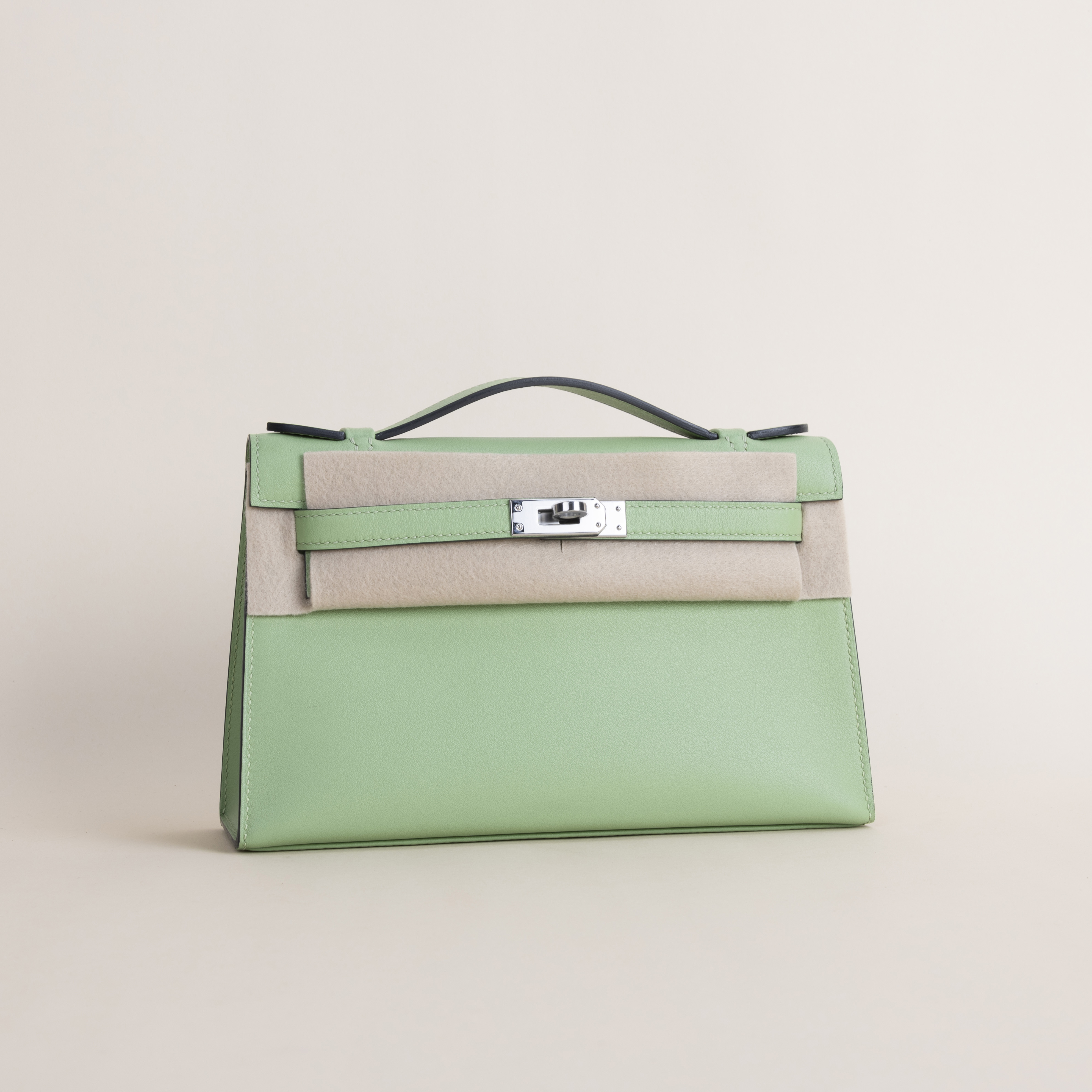 Kelly pochette Swift 3I Vert criquet PHW