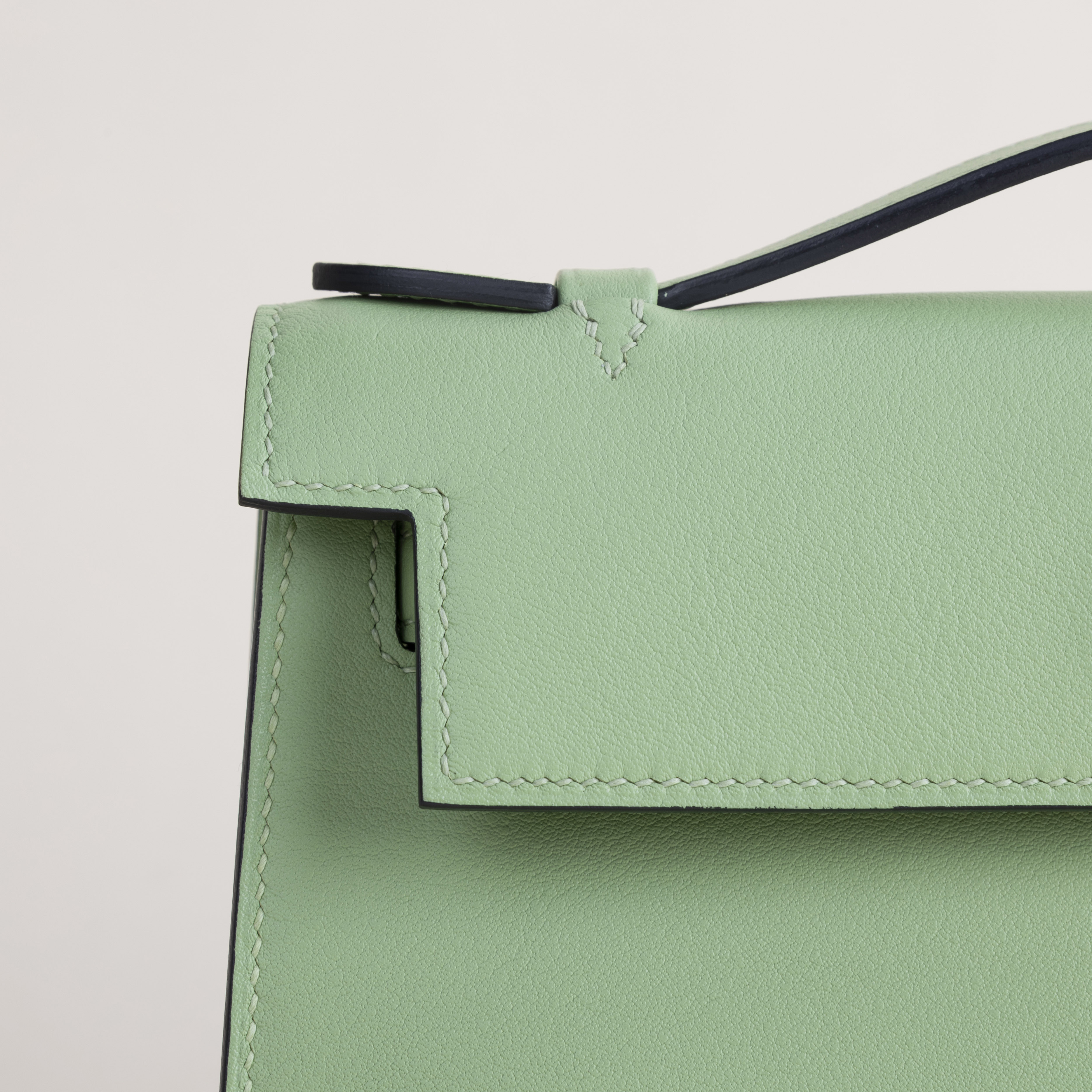 Kelly pochette Swift 3I Vert criquet PHW
