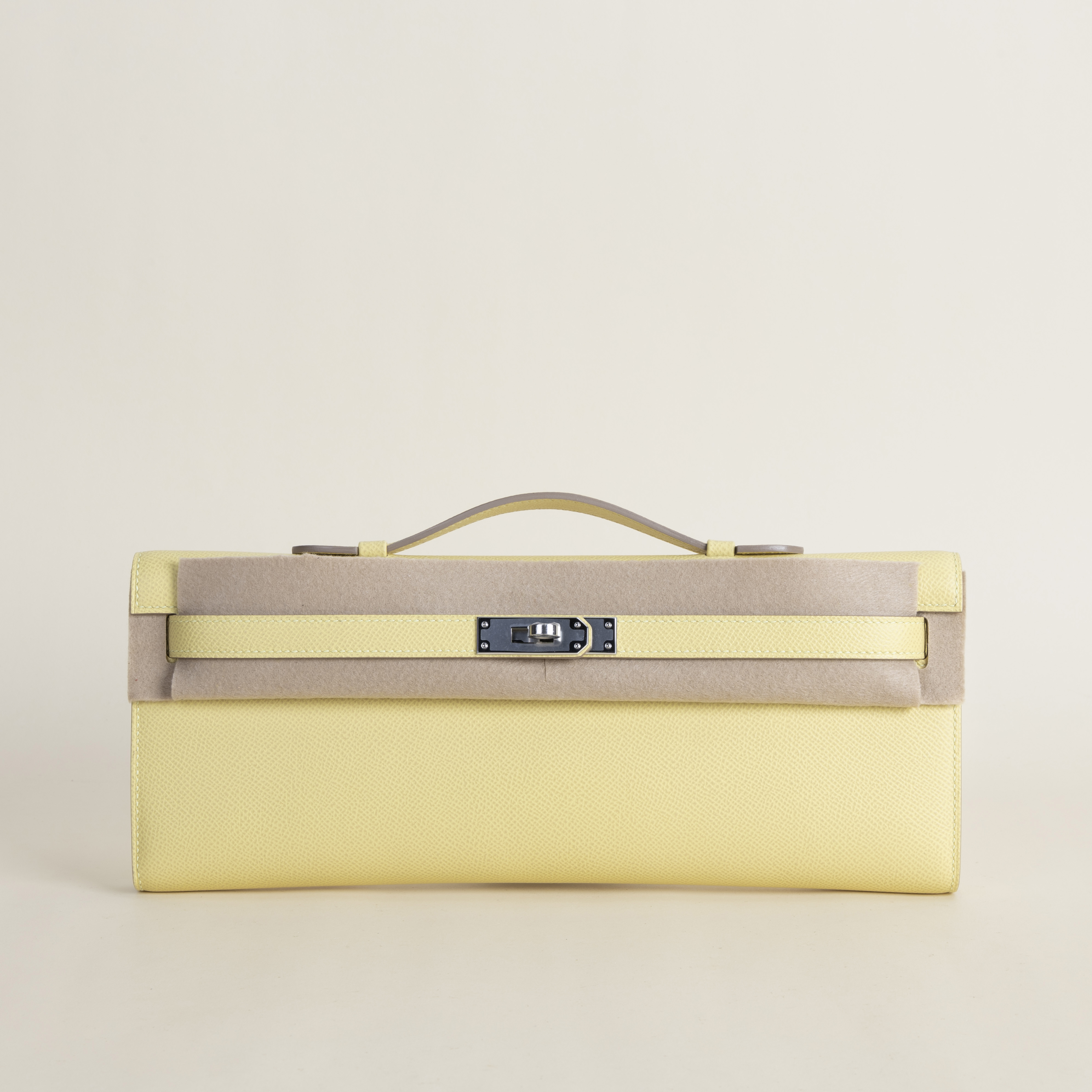 Kelly Cut Epsom 1Z Jaune Poussin PHW