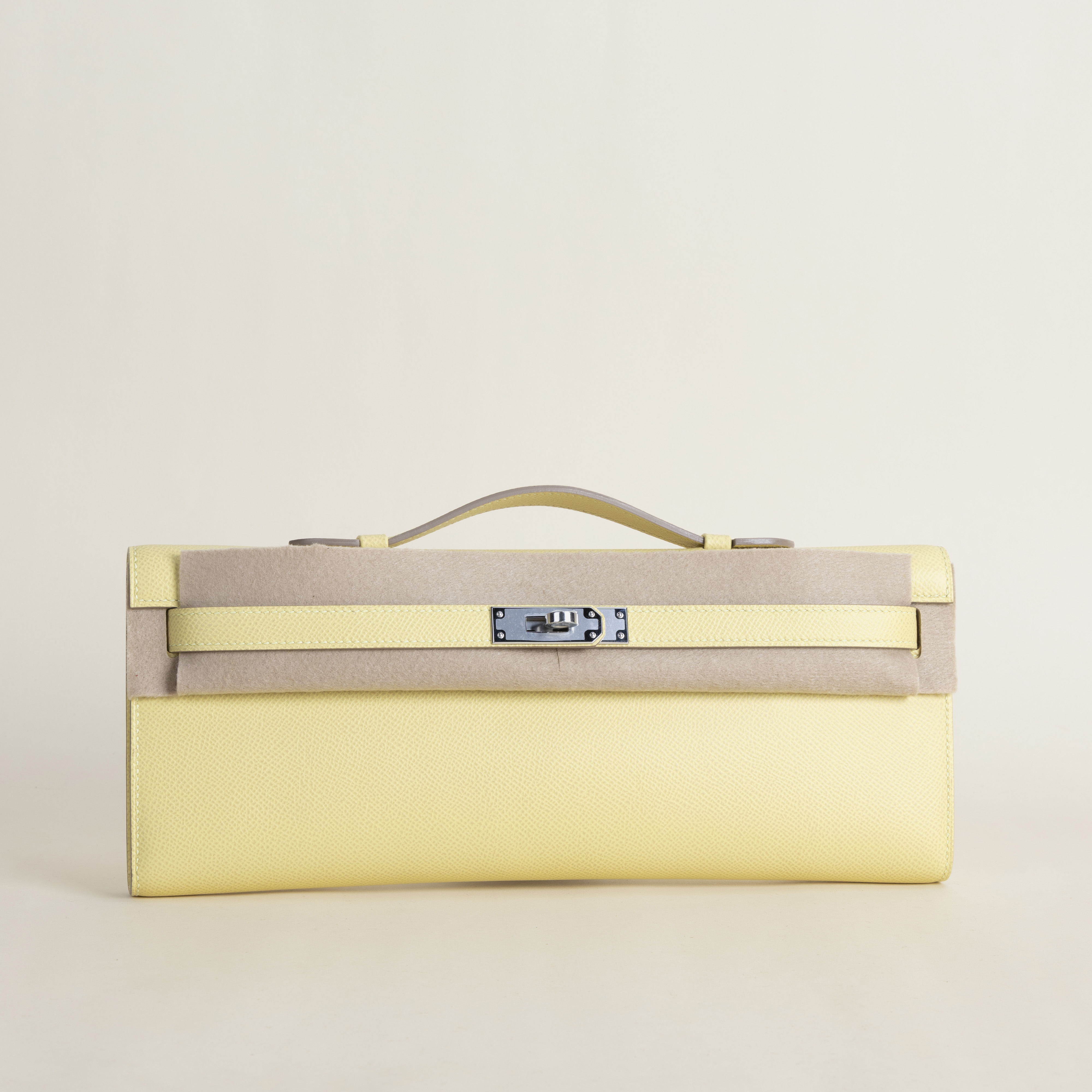Kelly Cut Epsom 1Z Jaune Poussin PHW