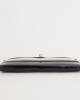 Kelly Cut Shiny Porosus Crocodile 89 Noir GHW