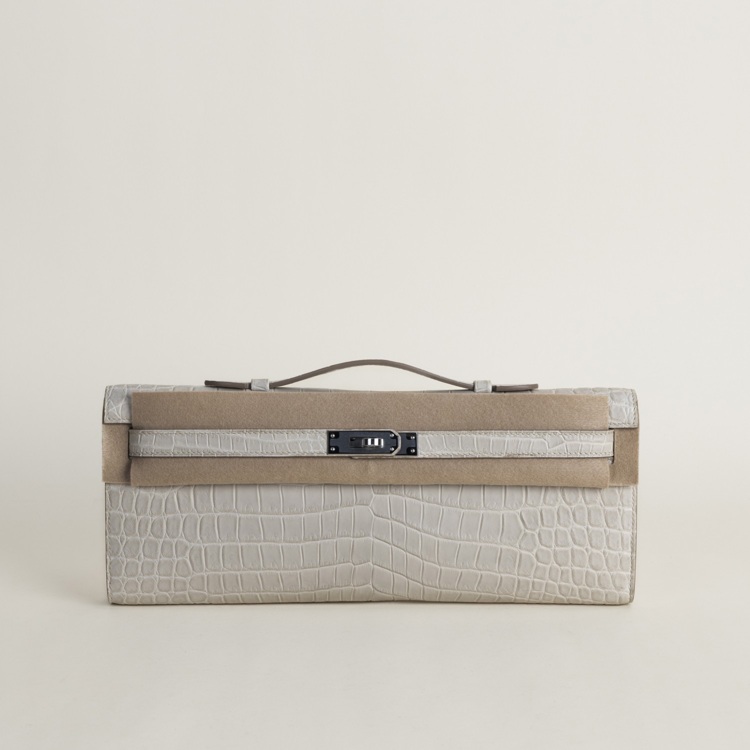 Kelly Cut Matte Porosus Crocodile 8L Beton PHW