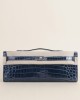 Kelly Cut Shiny Niloticus Crocodile N7 Blue Tempete PHW
