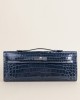 Kelly Cut Shiny Niloticus Crocodile N7 Blue Tempete PHW