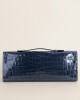 Kelly Cut Shiny Niloticus Crocodile N7 Blue Tempete PHW