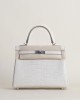 Kelly25 matte alligator crocodile 8L Beton PHW
