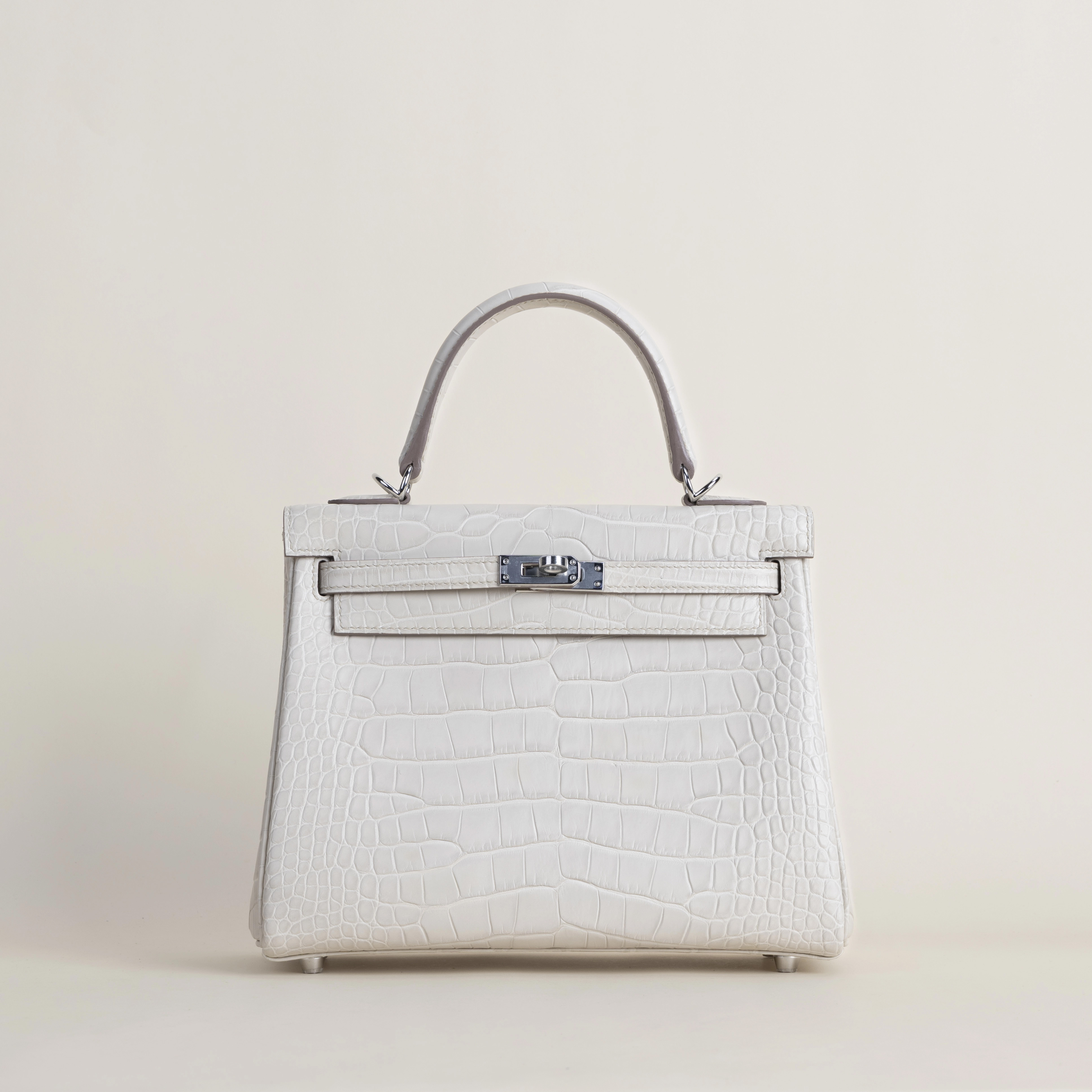Kelly25 matte alligator crocodile 8L Beton PHW