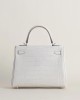 Kelly25 matte alligator crocodile 8L Beton PHW