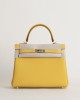 Kelly25 Togo 9D Jaune amber GHW