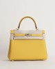 Kelly25 Togo 9D Jaune amber GHW