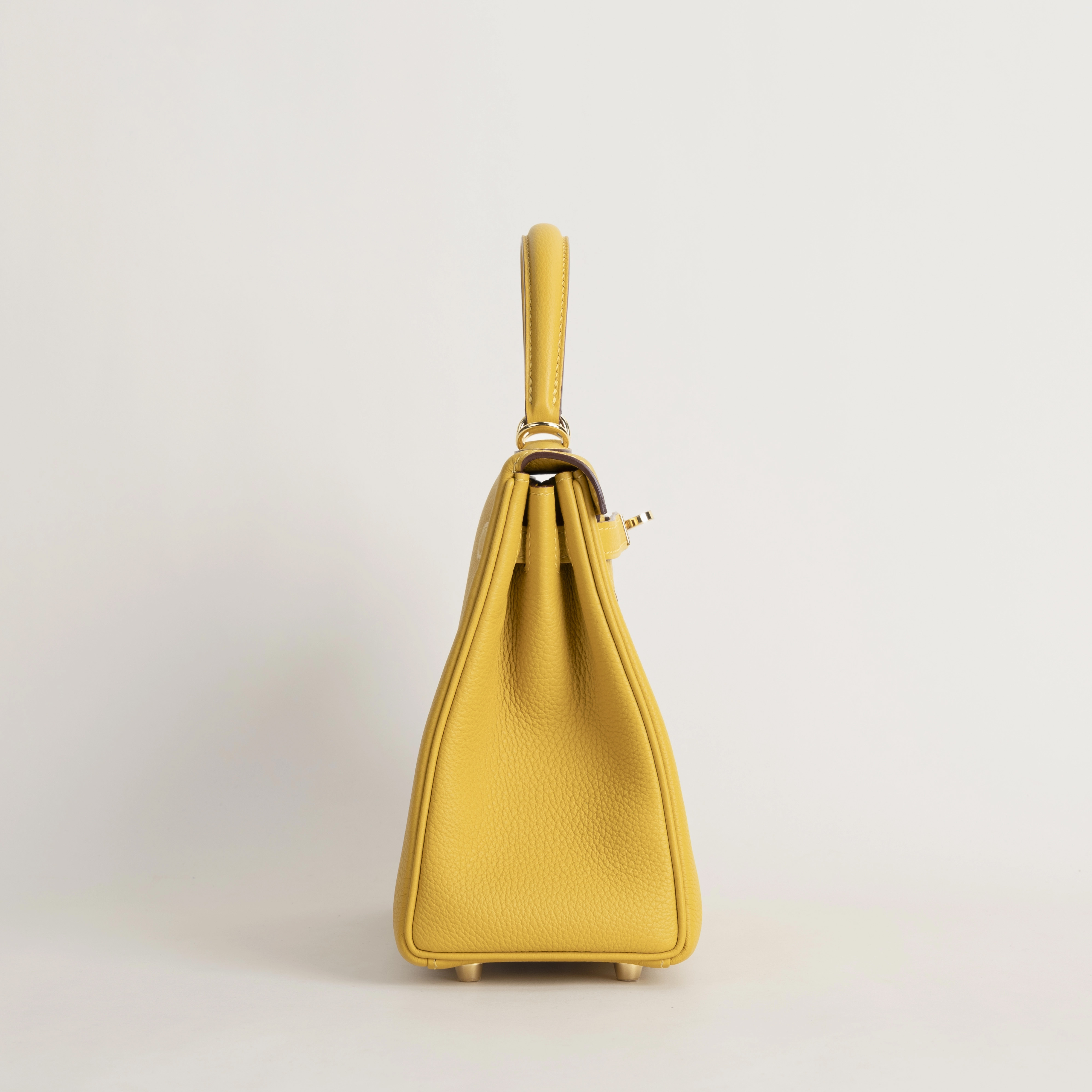Kelly25 Togo 9D Jaune amber GHW
