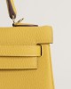 Kelly25 Togo 9D Jaune amber GHW