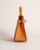 Mini kelly Chevre J9 Feu Orange PHW