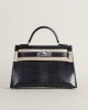 Mini Kelly II Lizard ck89 Noir pHW