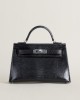 Mini Kelly II Lizard ck89 Noir pHW