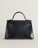 Mini Kelly II Lizard ck89 Noir pHW