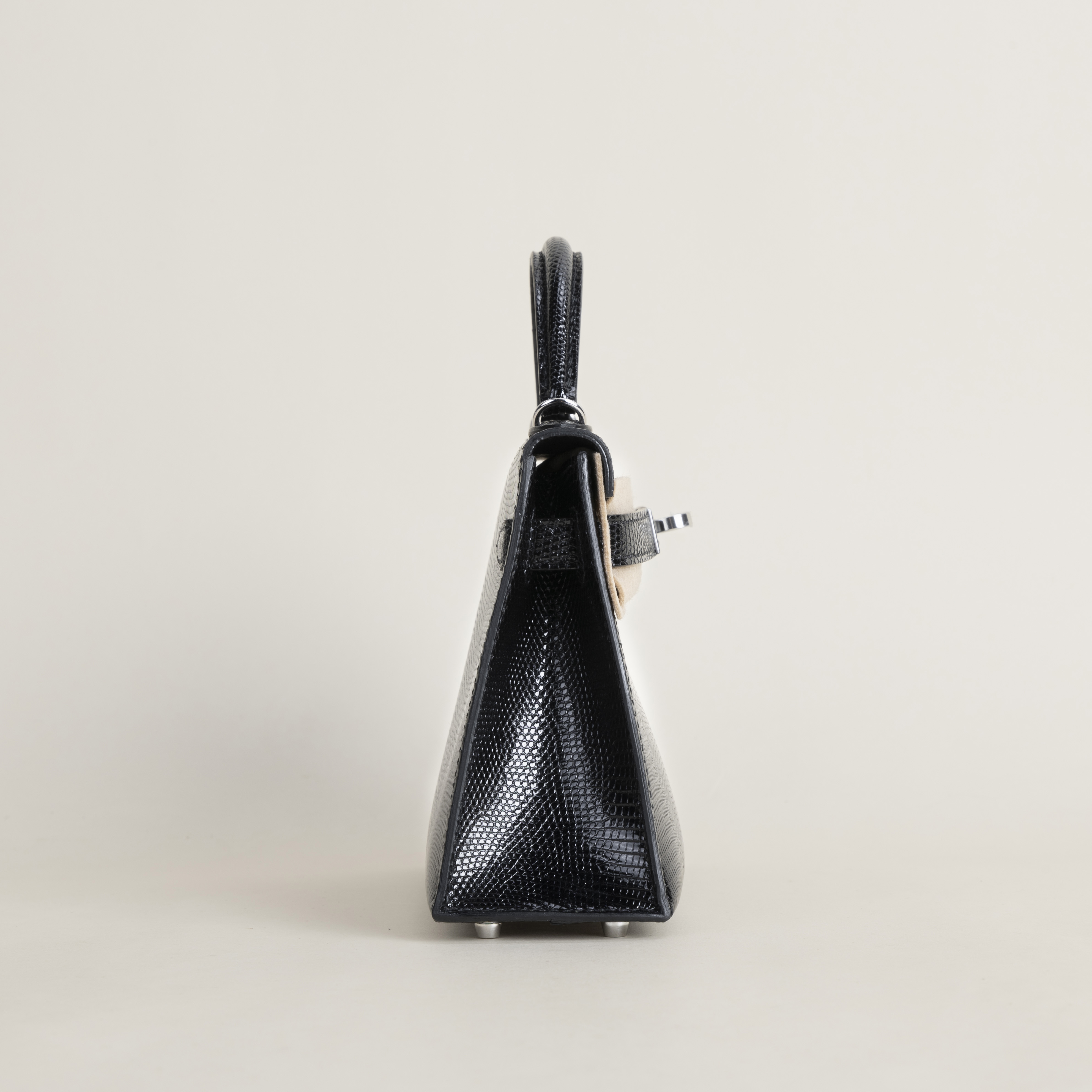 Mini Kelly II Lizard ck89 Noir pHW