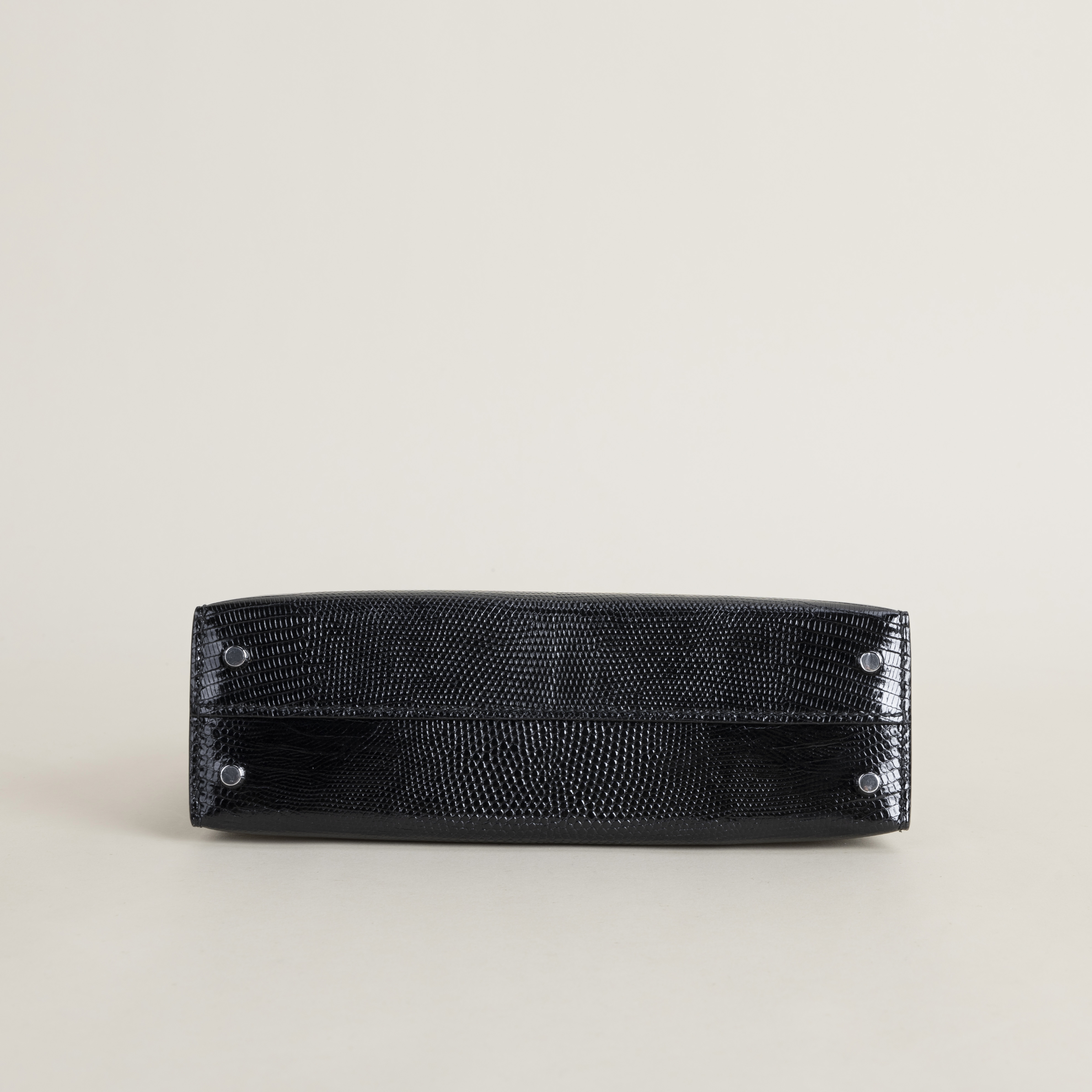 Mini Kelly II Lizard ck89 Noir pHW