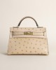 Mini kelly Ostrich Chai ghw