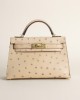 Mini kelly Ostrich Chai ghw