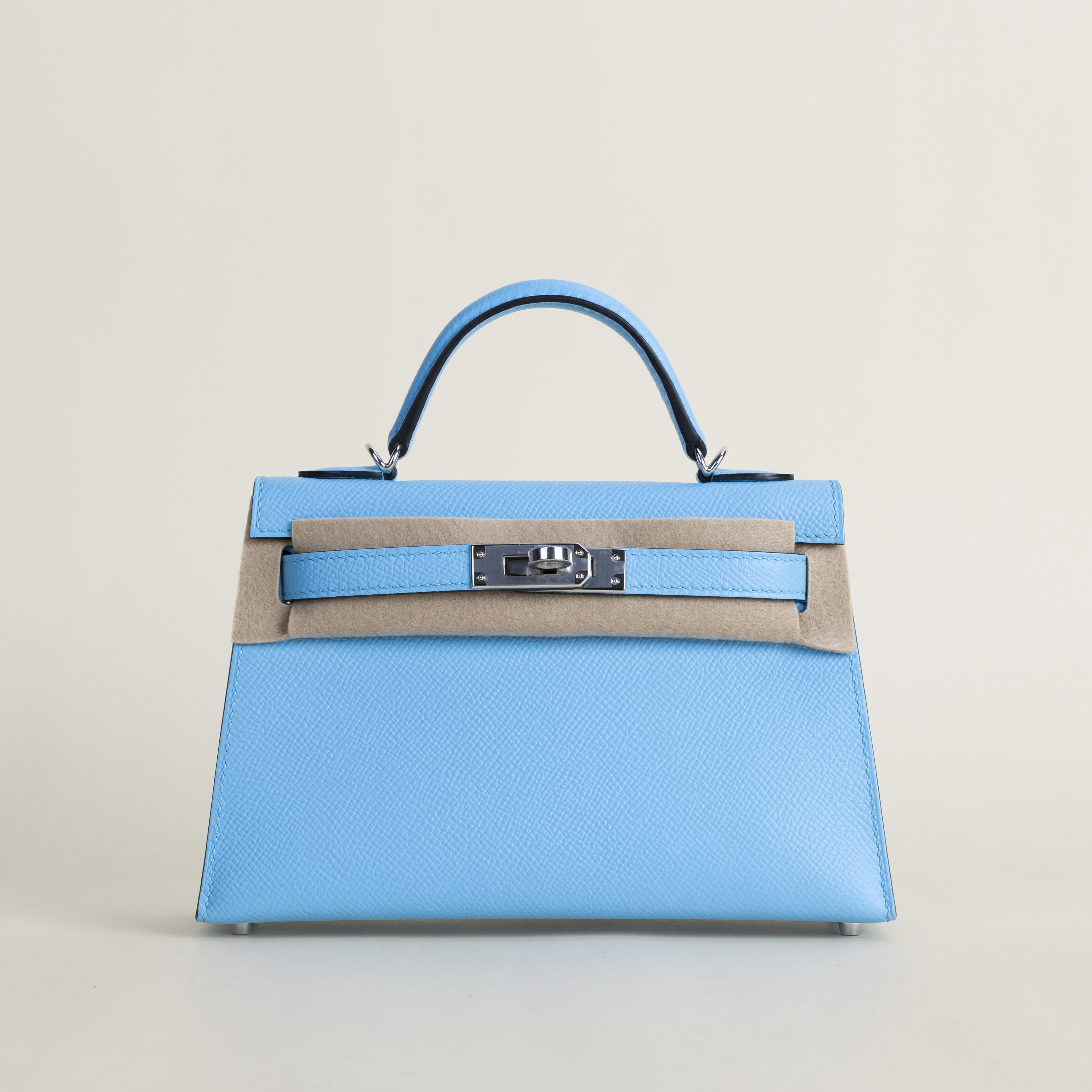 Mini Kelly II Epsom 7N Celeste PHW