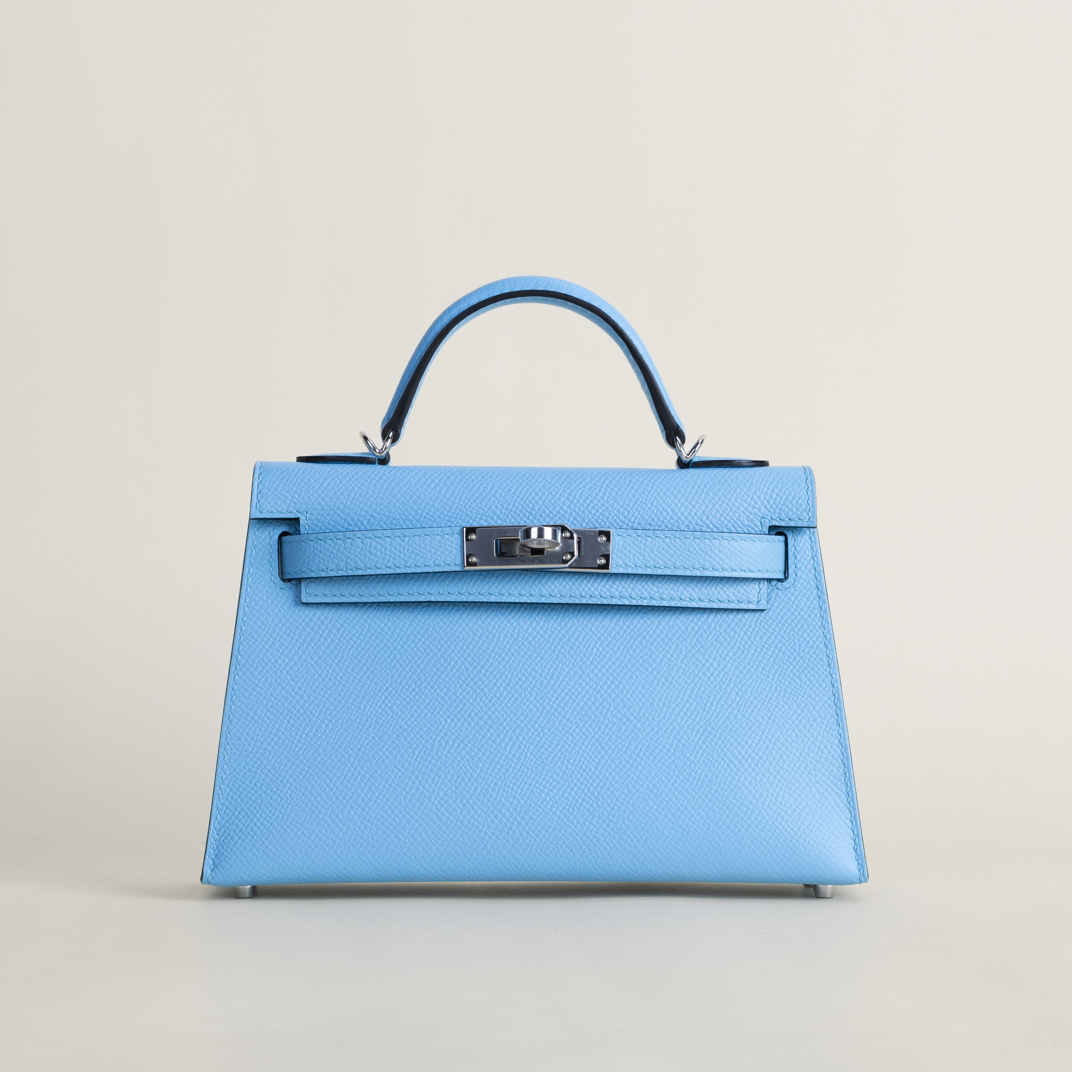 Mini Kelly II Epsom 7N Celeste PHW