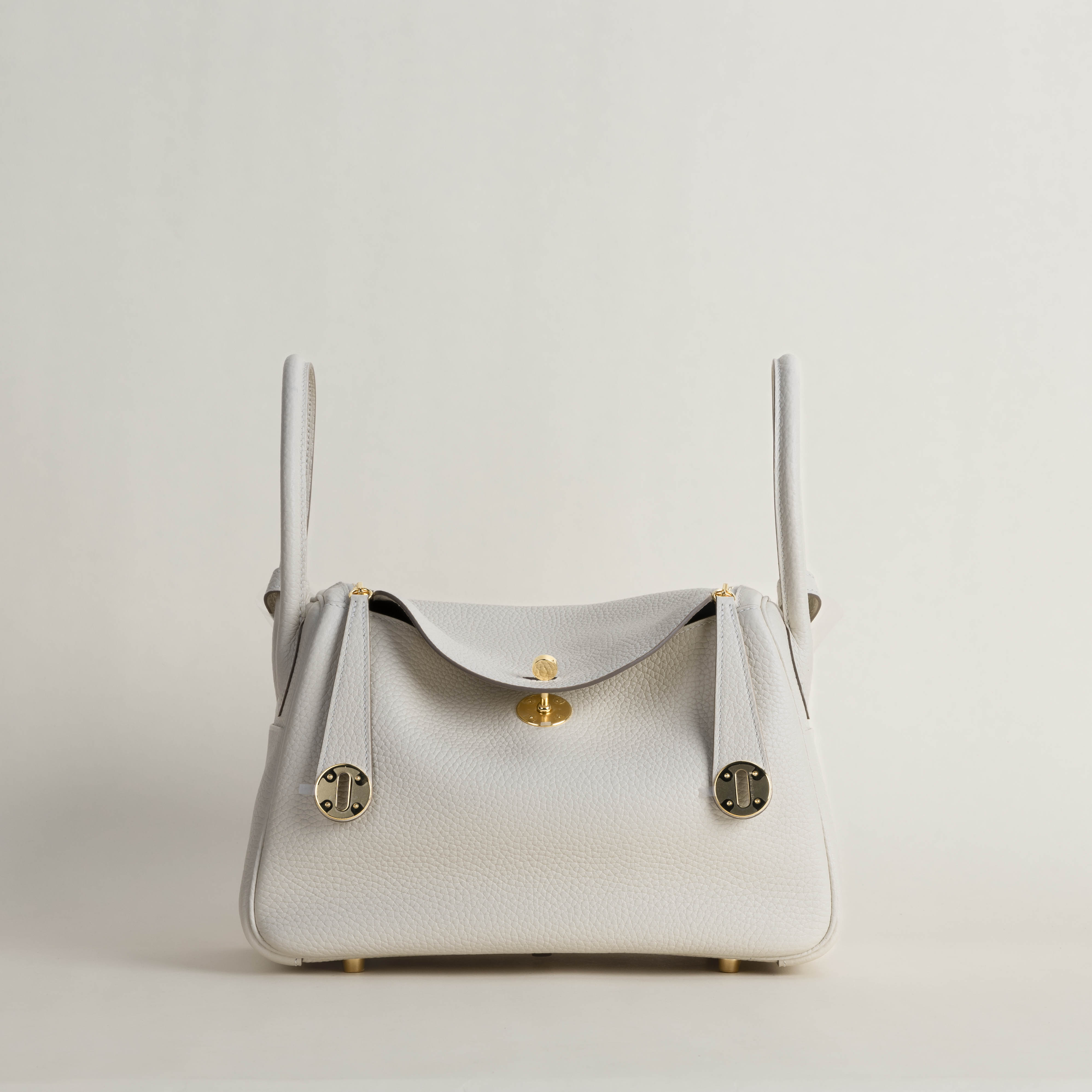 Lindy 26cm Clemence leather CC10 craie GHW