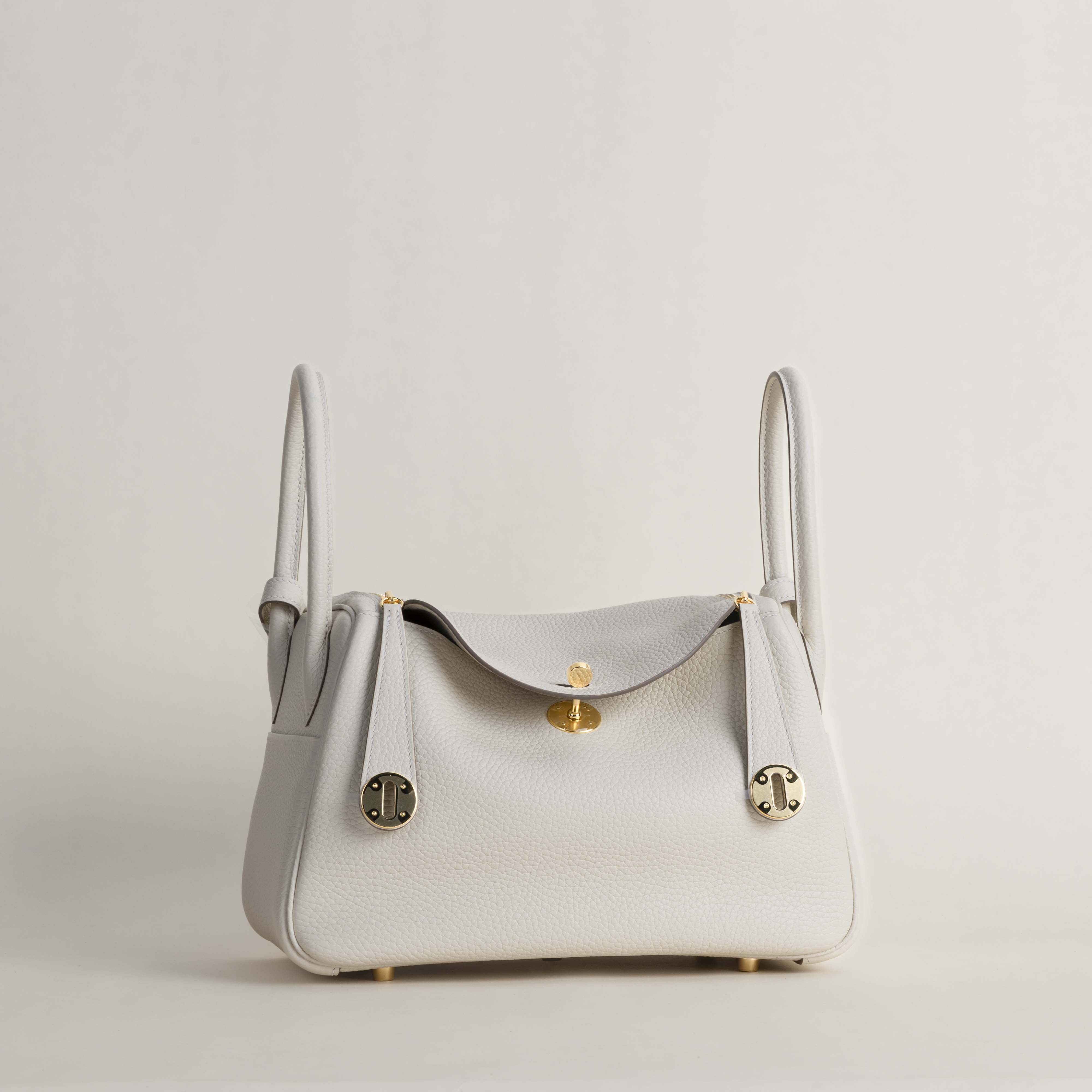 Lindy 26cm Clemence leather CC10 craie GHW