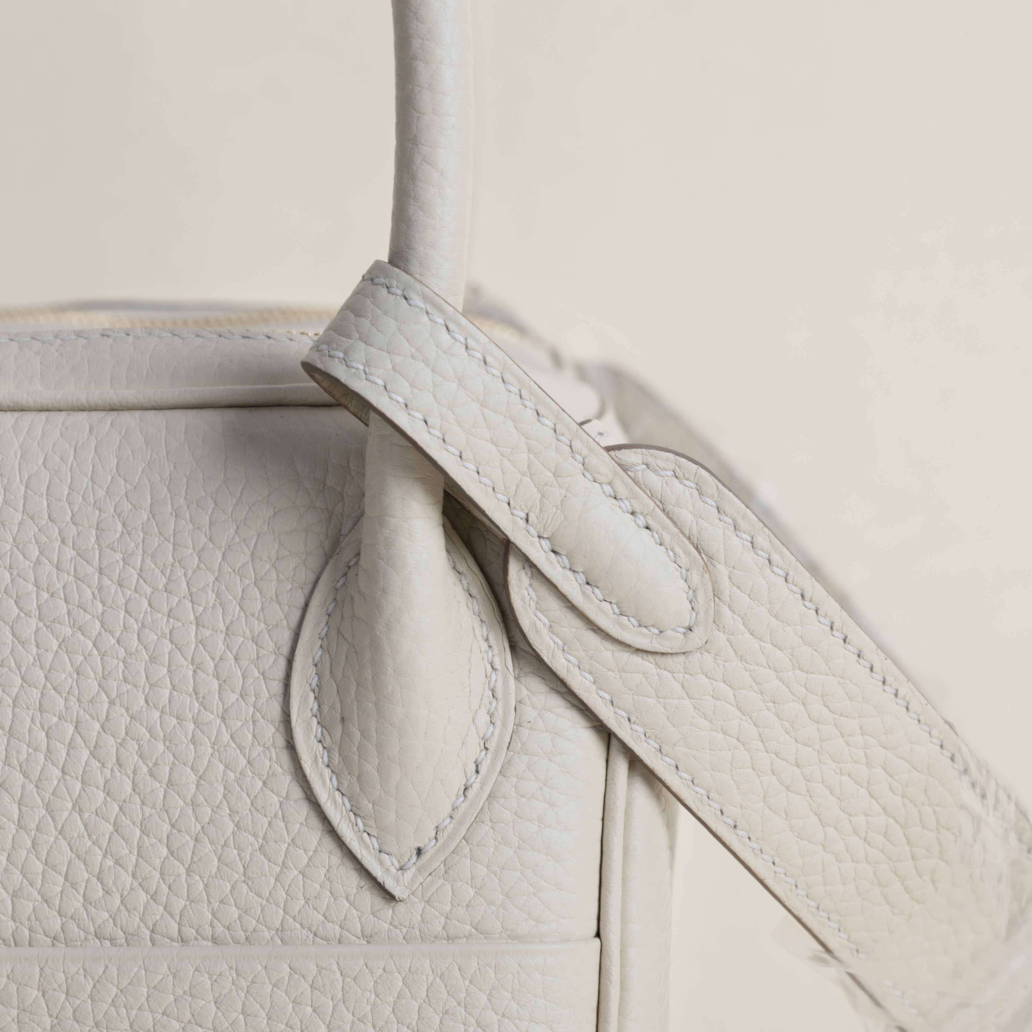 Lindy 26cm Clemence leather CC10 craie GHW
