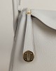 Lindy 26cm Clemence leather CC10 craie GHW