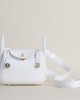 Mini Lindy Clemence leather 01 Blanc GHW