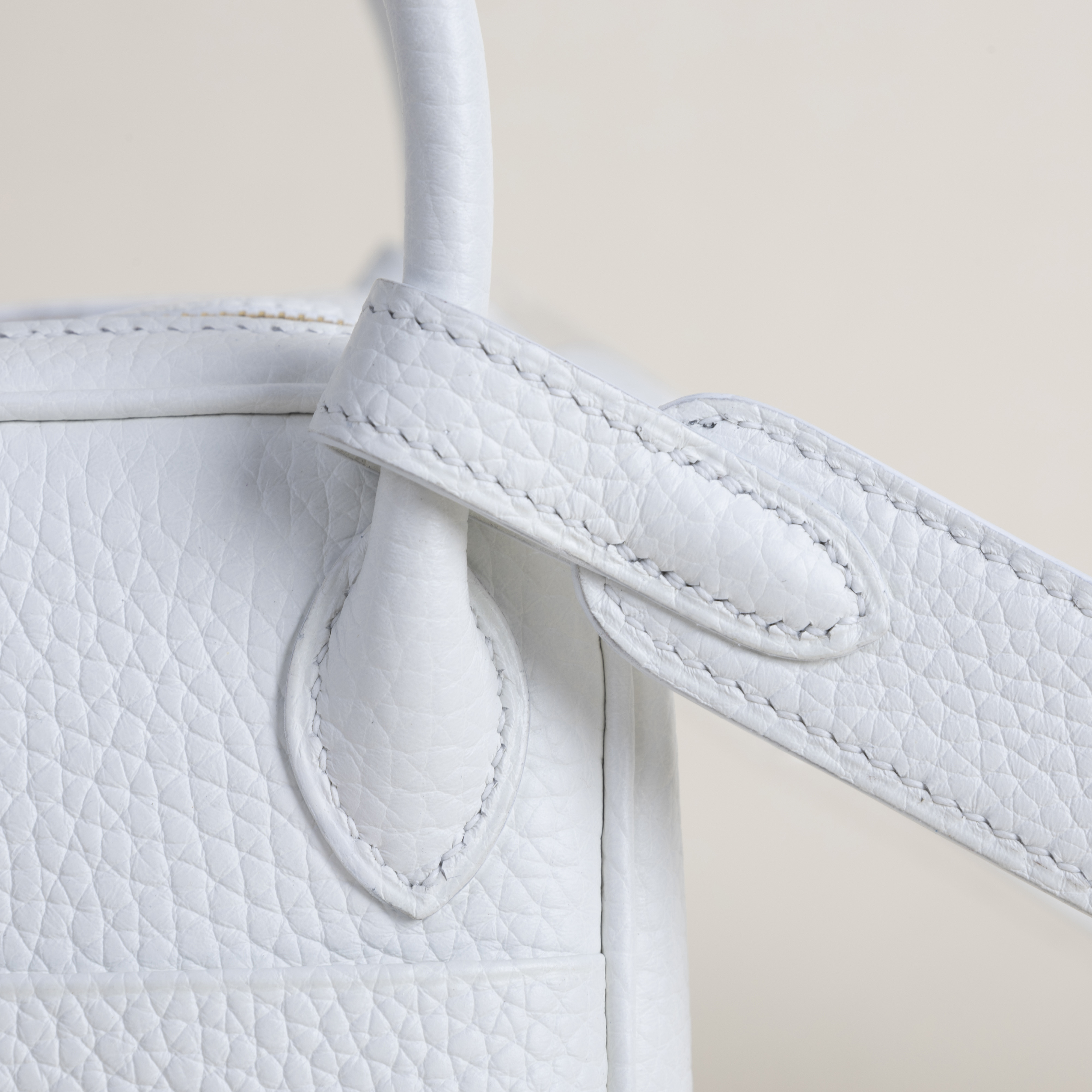 Mini Lindy Clemence leather 01 Blanc GHW