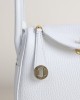 Mini Lindy Clemence leather 01 Blanc GHW