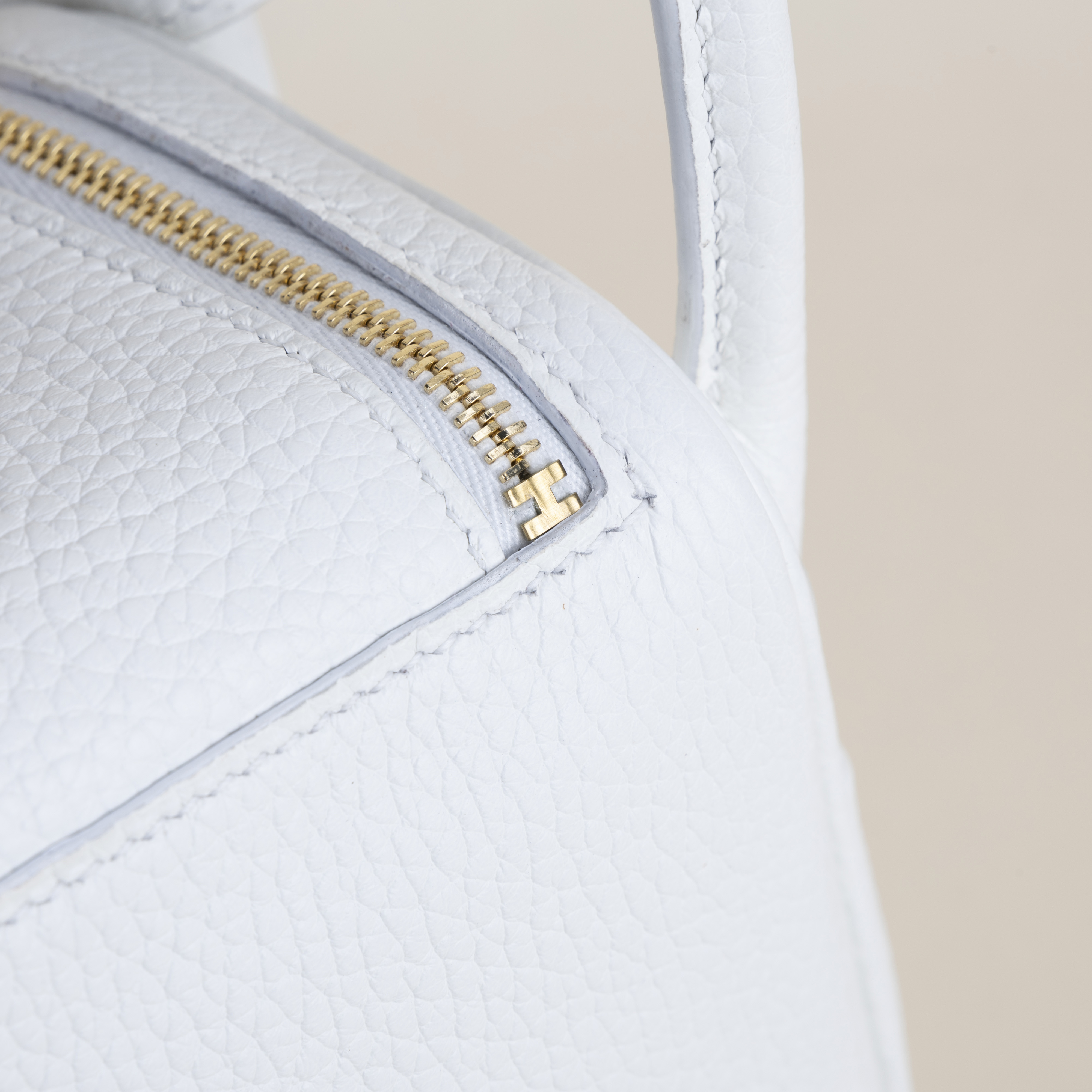 Mini Lindy Clemence leather 01 Blanc GHW