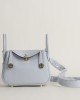 Mini Lindy Clemence leather 08 Bleu pale GHW