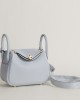 Mini Lindy Clemence leather 08 Bleu pale GHW