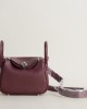 Mini Lindy Clemence leather 55 Rouge h PHW