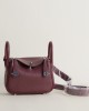 Mini Lindy Clemence leather 55 Rouge h PHW