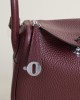Mini Lindy Clemence leather 55 Rouge h PHW