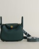 Mini Lindy Clemence leather Z6 Malachite GHW