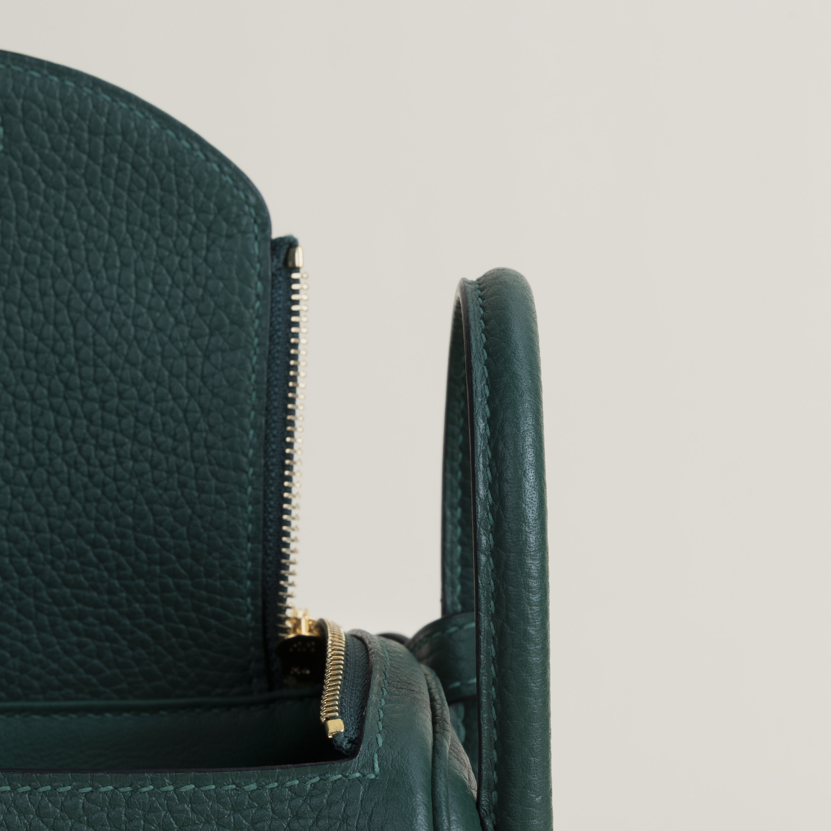Mini Lindy Clemence leather Z6 Malachite GHW