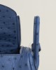 Mini Lindy Ostrich leather O8 Bleu Royal PHW