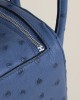 Mini Lindy Ostrich leather O8 Bleu Royal PHW