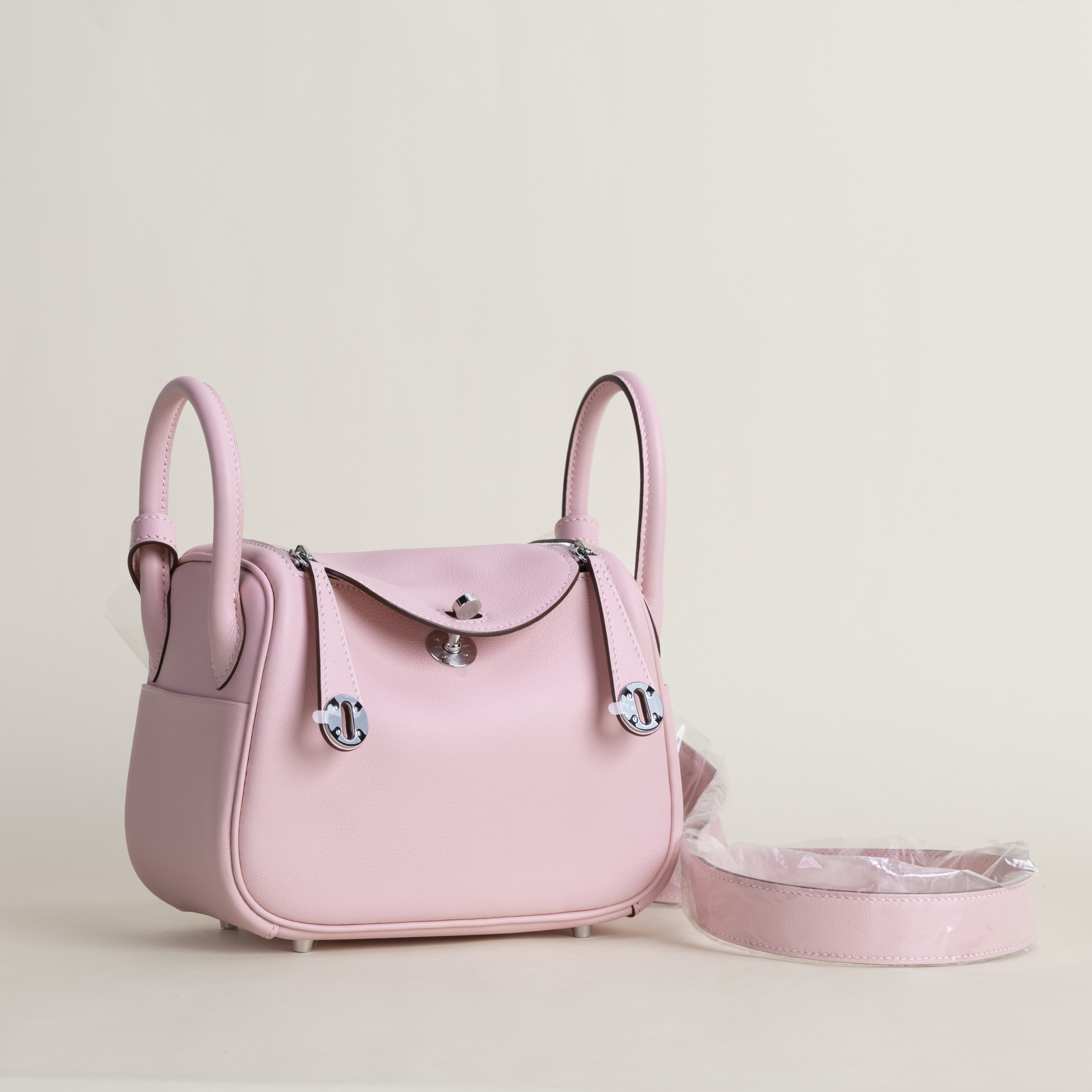 Mini Lindy Swift leather 3Q Rose sakura PHW